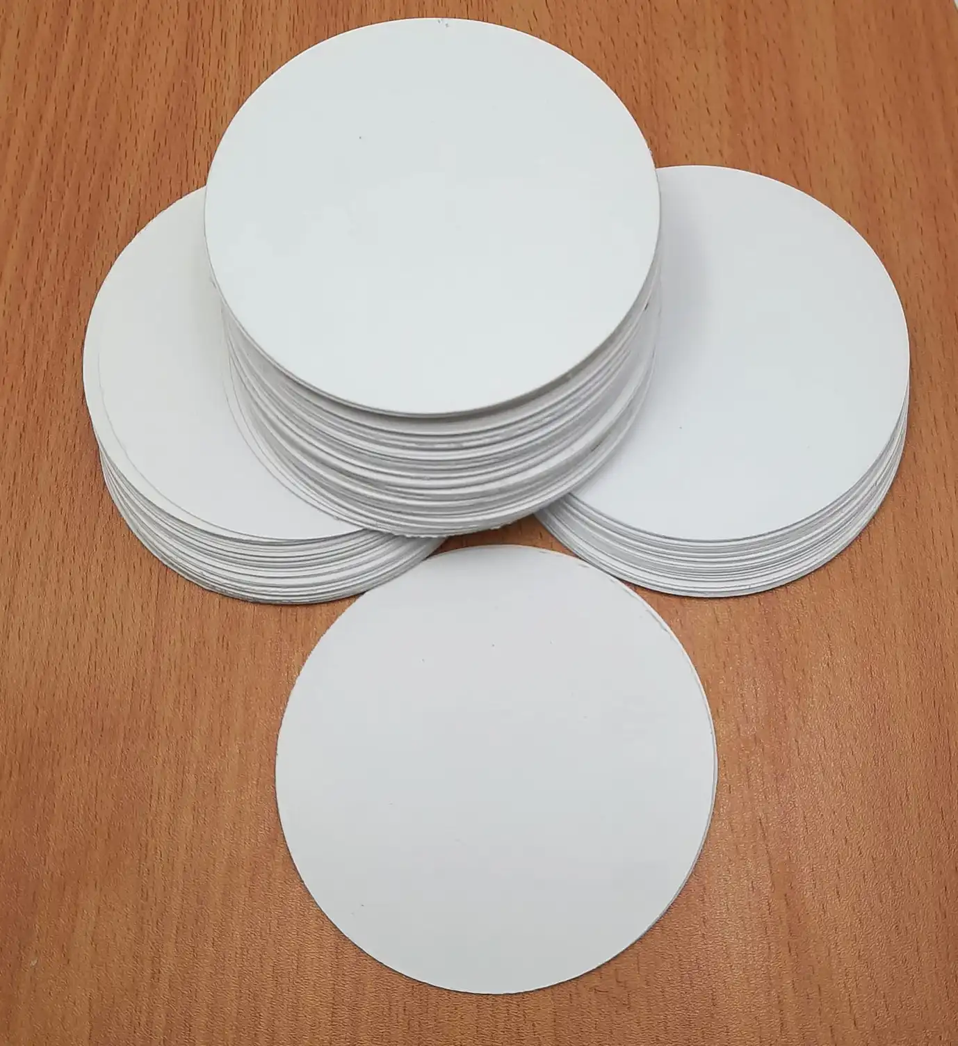 white Paper coaster