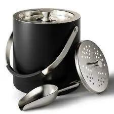 Black Double Bar Bucket